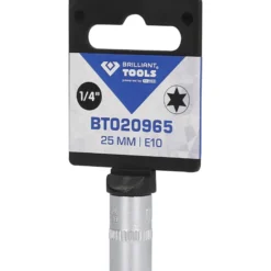 BRILLIANT TOOLS 1/4" Torx-E-Stecknuss E10 - BT020965