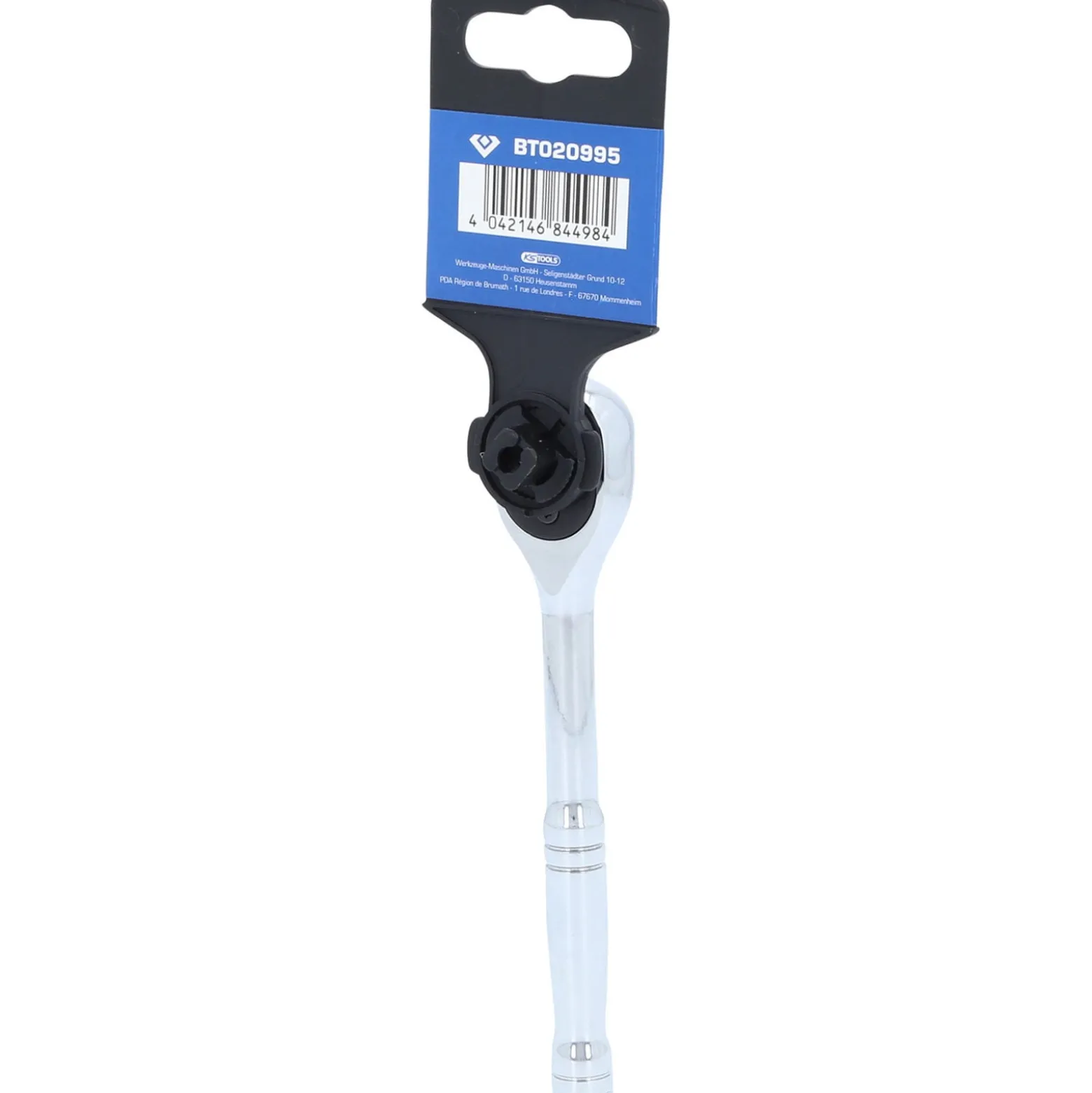 BRILLIANT TOOLS 1/4" Umschaltknarre mit Metallgriff 100 Zahn - BT020995