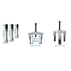 BRILLIANT TOOLS Universal-Abzieher-Satz 14tlg. - BT631000