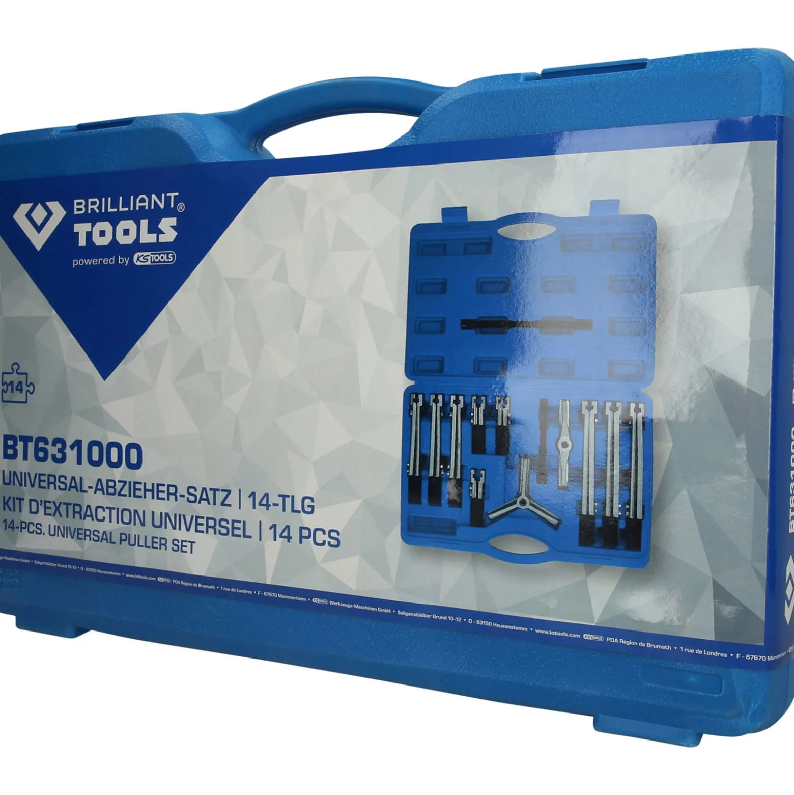BRILLIANT TOOLS Universal-Abzieher-Satz 14tlg. - BT631000