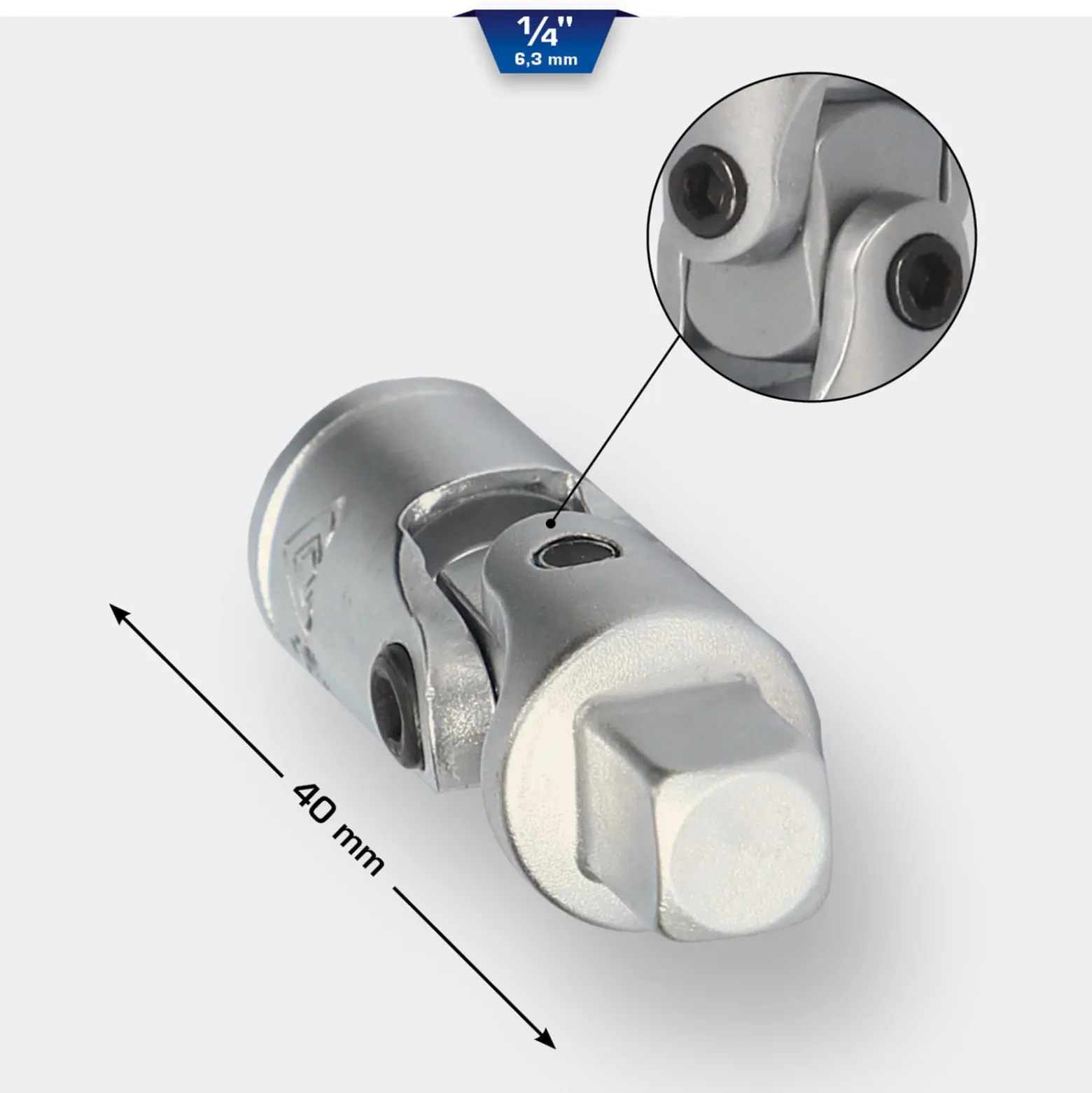 BRILLIANT TOOLS 1/4" Universalgelenk - BT020906