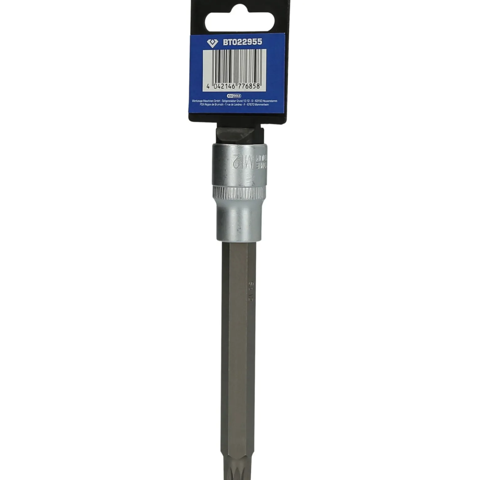 BRILLIANT TOOLS 1/2" Vielzahn-Bit-Stecknuss 140 mm lang M12 - BT022955