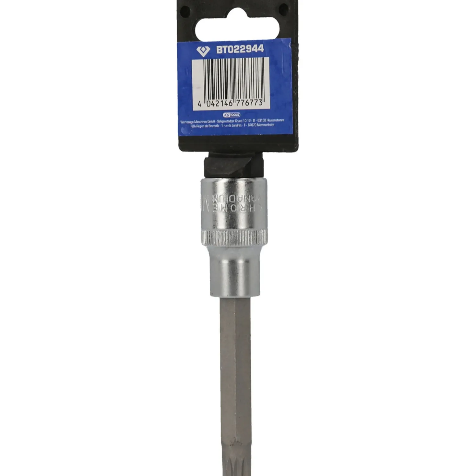BRILLIANT TOOLS 1/2" Vielzahn-Bit-Stecknuss 100 mm lang M10 - BT022944