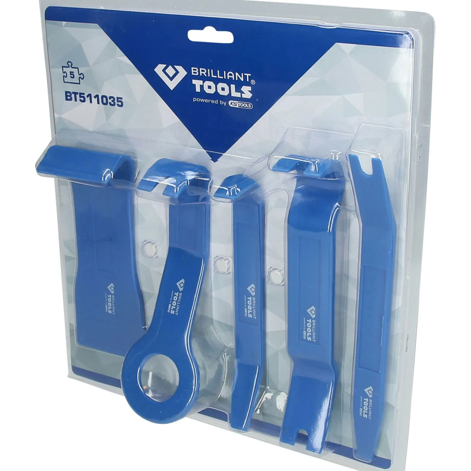 BRILLIANT TOOLS Zierleistenkeile-Satz 5tlg. - BT511035