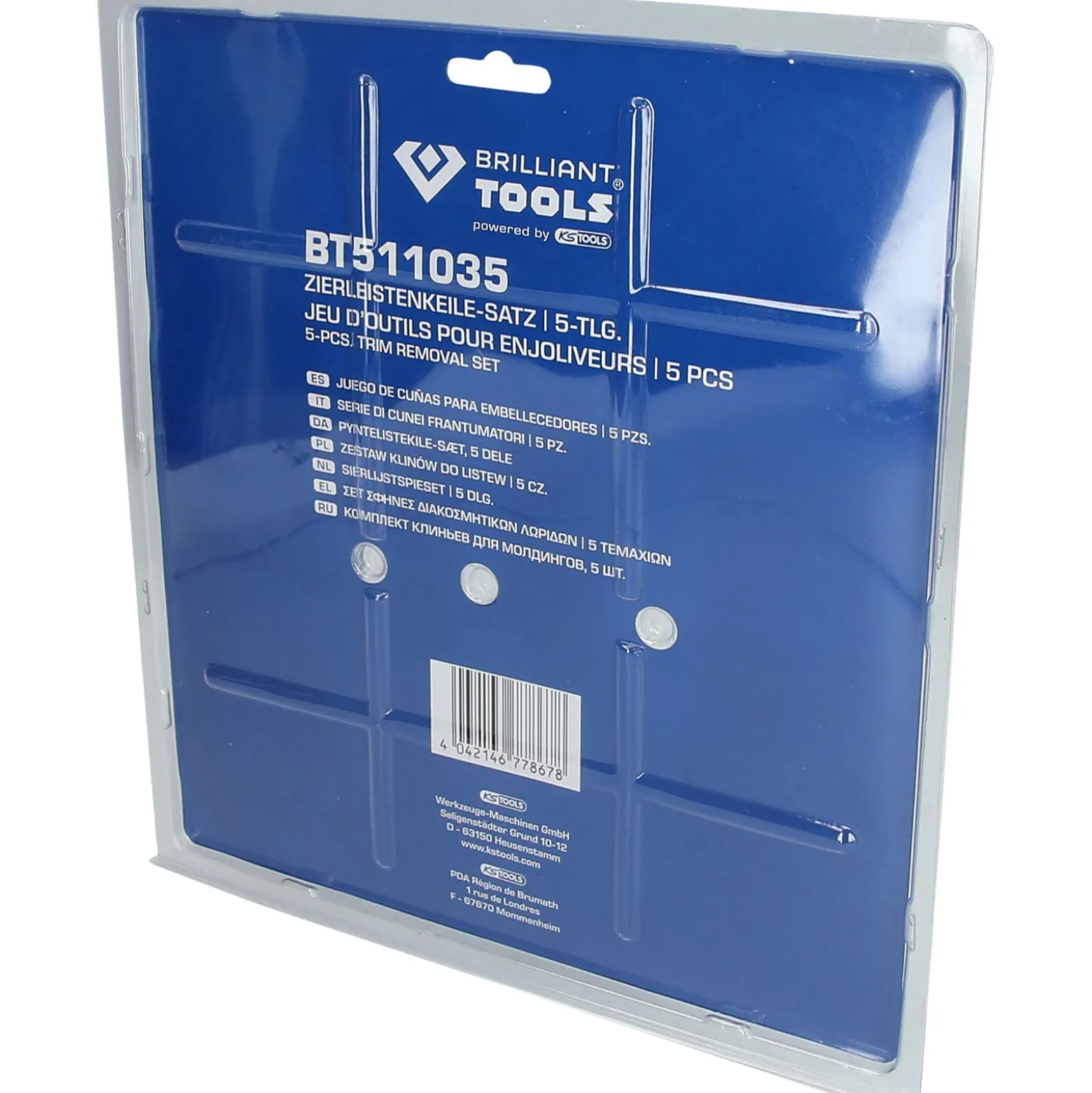 BRILLIANT TOOLS Zierleistenkeile-Satz 5tlg. - BT511035