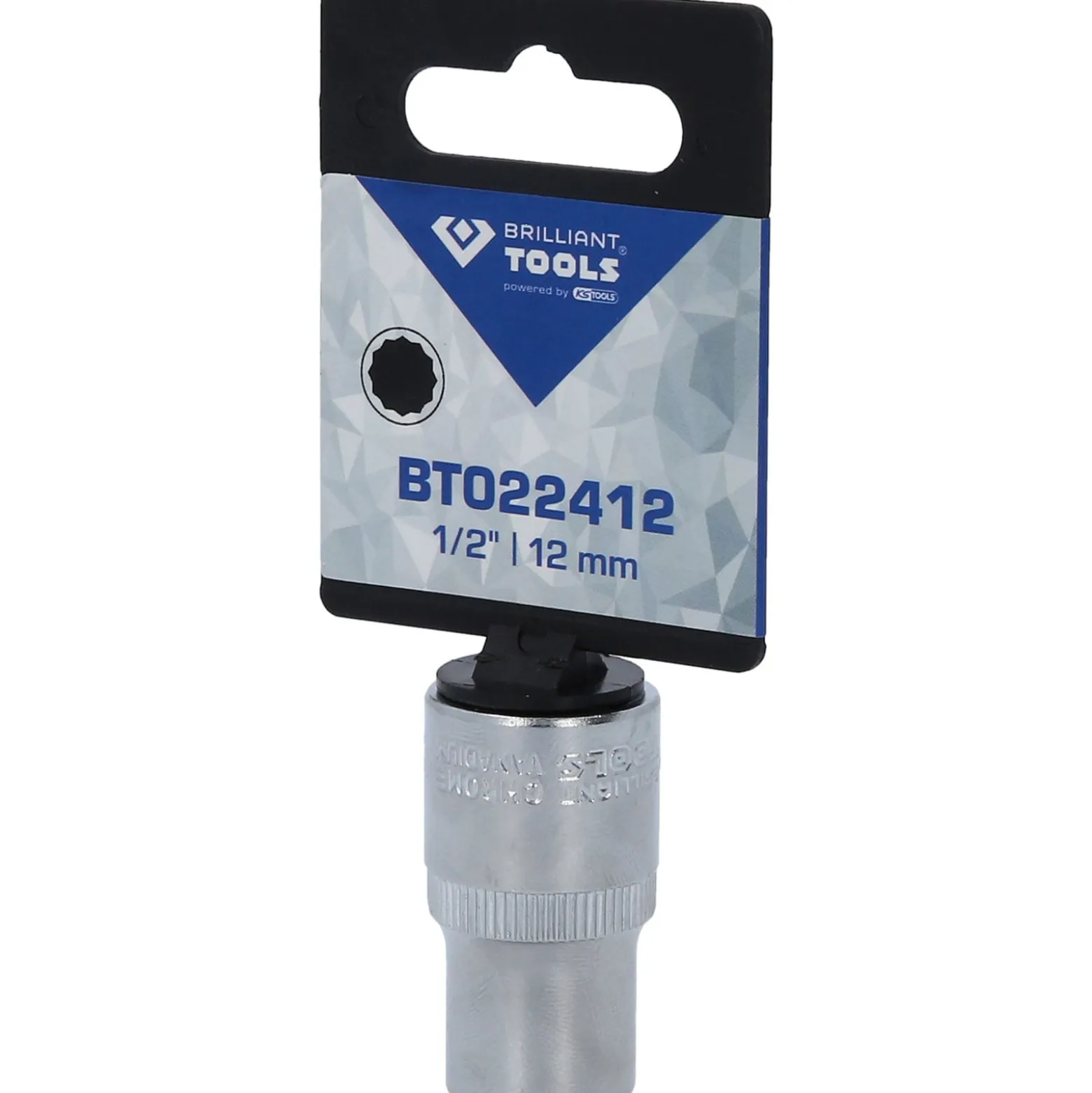 BRILLIANT TOOLS 1/2" Zwölfkant-Stecknuss 12 mm - BT022412