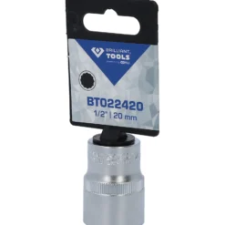 BRILLIANT TOOLS 1/2" Zwölfkant-Stecknuss 20 mm - BT022420