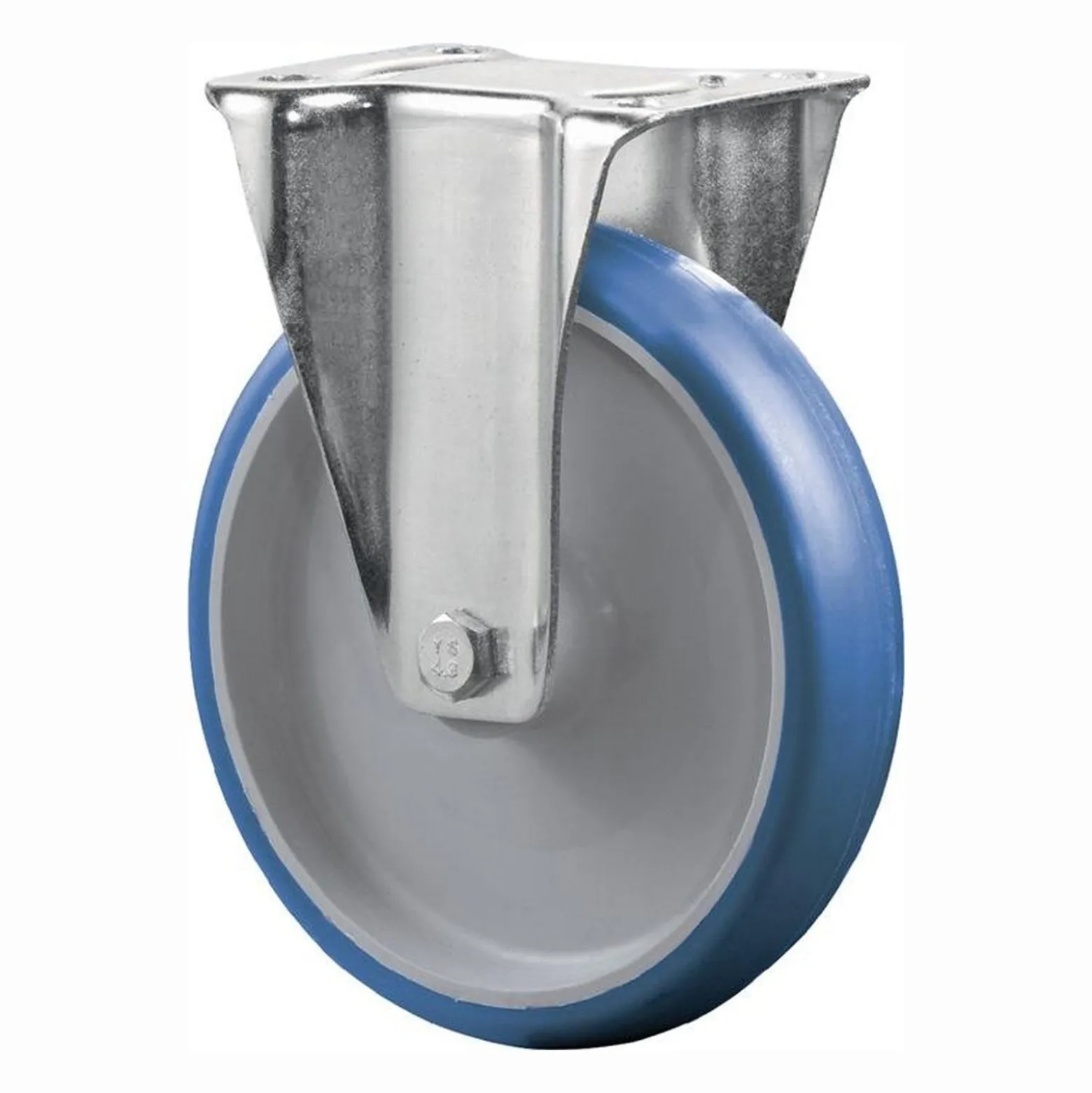 BS Rollen Bockrolle Polyurethan blau Rollenlager Rad-Ø 80 mm 125 kg - L410.B36.080