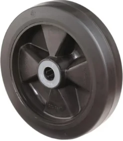 BS Rollen Ersatzrad Elastik-Vollgummi schwarz Rollenlager Ø 100 mm 140 kg - B60.100