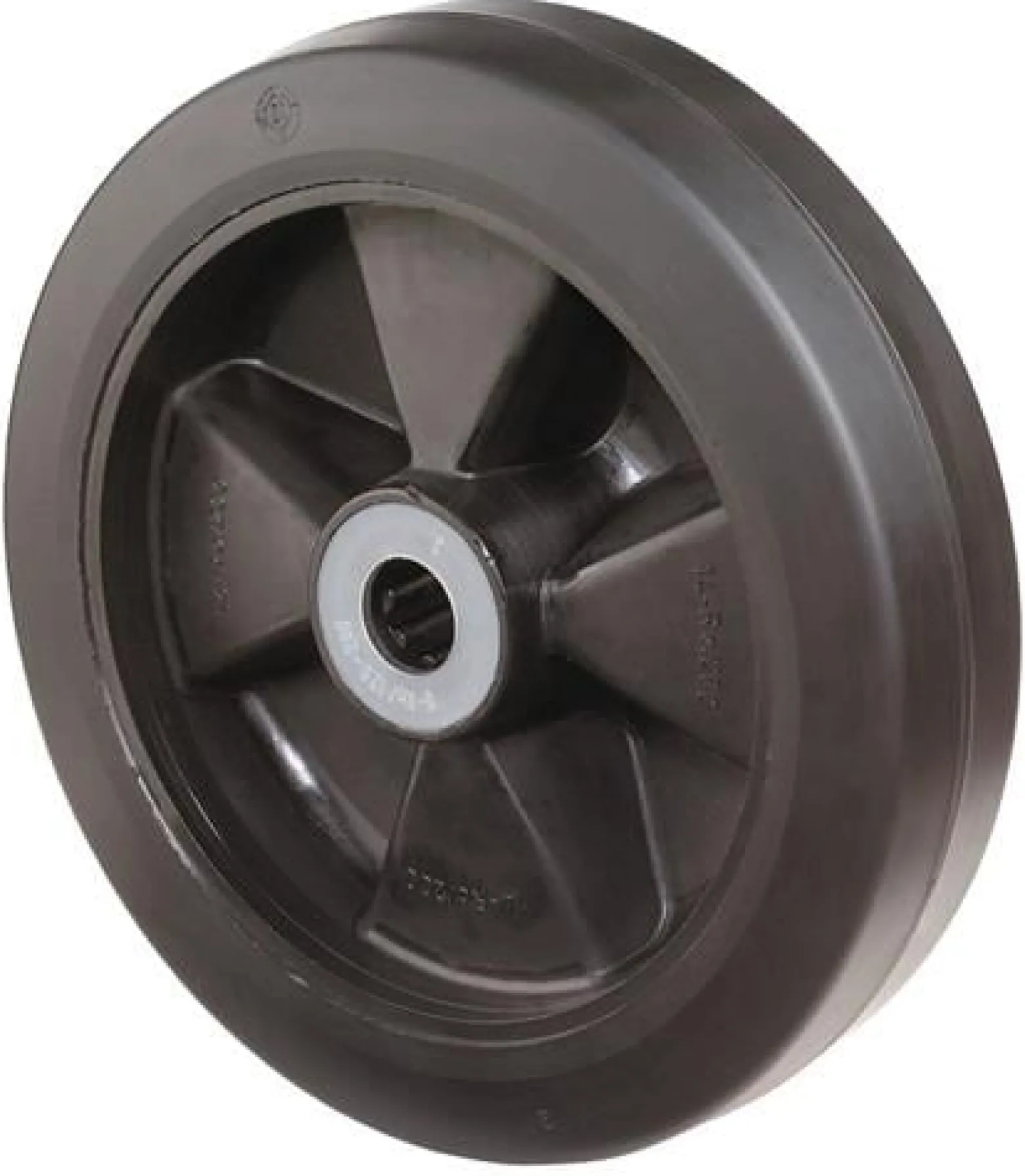BS Rollen Ersatzrad Elastik-Vollgummi schwarz Rollenlager Ø 100 mm 140 kg - B60.100