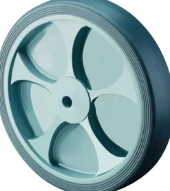 BS Rollen Ersatzrad Gummi grau Rollenlager Ø 100 mm 110 kg - B44.101