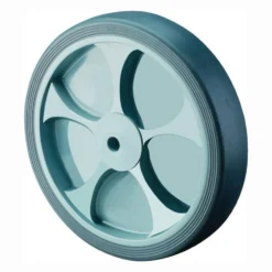 BS Rollen Ersatzrad Gummi grau Rollenlager Ø 100 mm 110 kg - B44.101