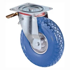 BS Rollen Lenkrolle mit Totalfeststeller und Anschraubplatte Rad-Ø 200 mm 75 kg - L420.C91.200