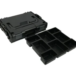BS Systems L-Boxx 102 schwarz inkl. Kleinteileeinsatz 8 Fächer