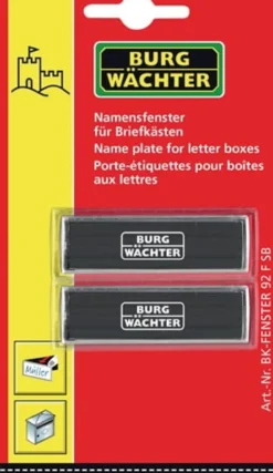 BURG-WÄCHTER Ersatz-Namensfenster alle Briefk. - BK 92 F SB