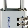 BURG-WÄCHTER Zahlenvorhangschloss Combi Lock 90 Chromo Schlosskörper-B.40 mm Aluminium 4 Zahlenrollen - 90 40 CHROMO SB