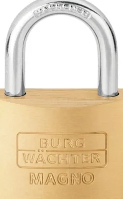 BURG-WÄCHTER Zylindervorhangschloss 400 E Magno/50 Schlosskörper-B.50mm MS versch.-schl. - 06210 4