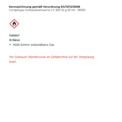Campingaz Schraubkartusche CV 360 52 g 93 ml - 39350