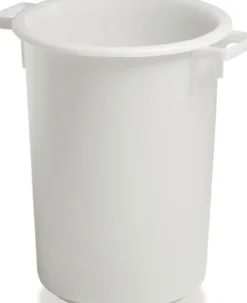 CRAEMER Kunststoffbehälter rd.50l HD-PE weiß D420xH540mm m.Außengriff - 81081100