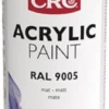 CRC Farbschutzlackspray ACRYLIC PAINT tiefschwarz matt RAL 9005 400 ml Spraydose - 31075-AA