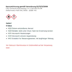 CRC Farbschutzlackspray 2 in 1 GALVACOLOR tiefschwarz matt RAL 9005 - 20581-HO
