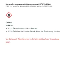 CRC Multifunktionsöl MULTI OIL 500 ml - 32605-AA