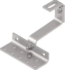 Dachhaken WS 9525 B.138mm S.5mm VA blk sandgestrahlt Löcher 9 WASI