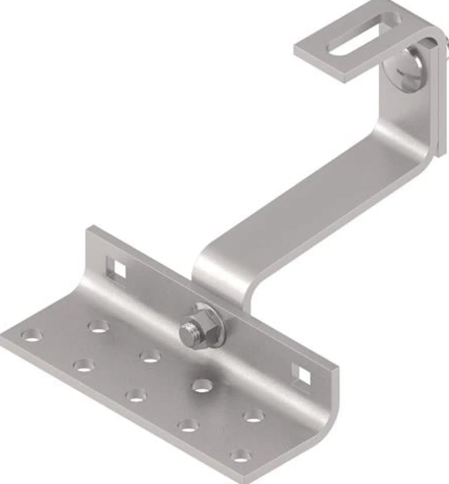 Dachhaken WS 9525 B.138mm S.5mm VA blk sandgestrahlt Löcher 9 WASI