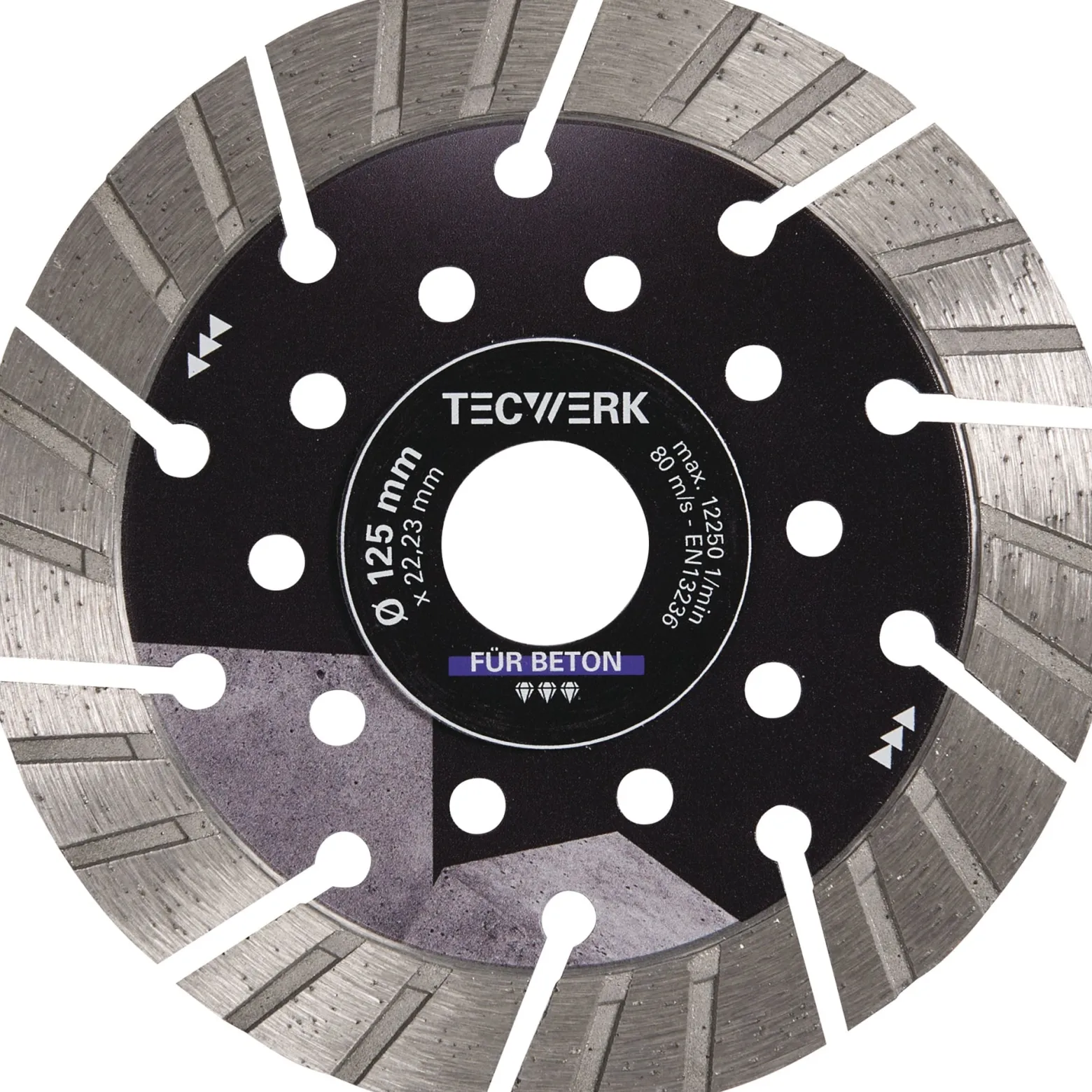 Diamanttrennscheibe BETON PRO D.350mm Bohr.25,4mm Seg.-H.15mm Seg.-S.3,4mm