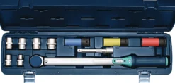 Drehmomentschlüsselset 12-tlg.40-200 Nm 1/2 Zoll 9 Einsätze/Verlängerung TECWERK