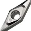 Drehwendeschneidplatte ISO VCGT 160404E-SF3:H07 Bohrungs-D. 4,4mm Farbe Silber