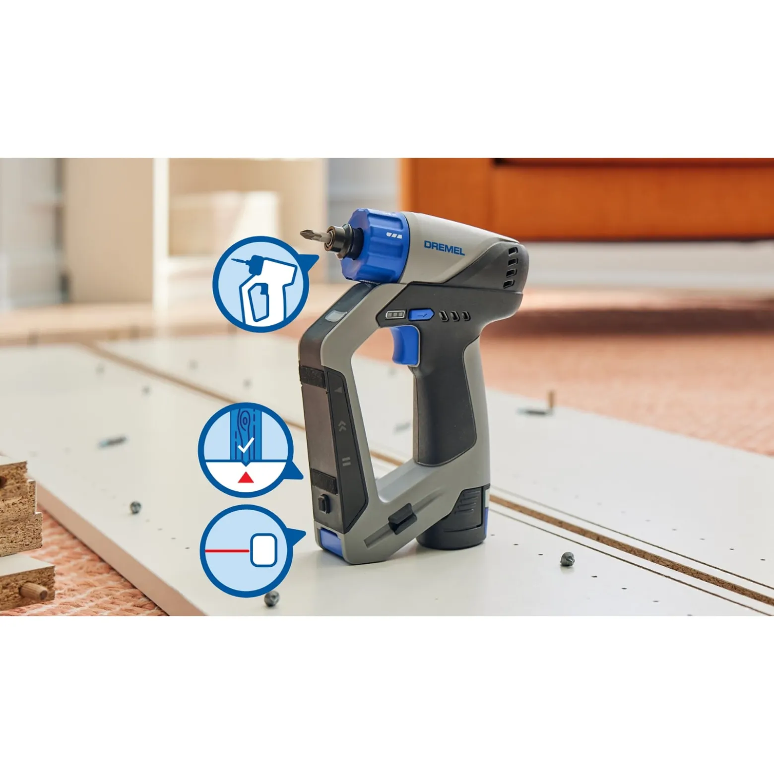 DREMEL® Blueprint 3-in-1 Akku-Bohrschrauber 12V /1x Akku 12V 2.0Ah + Ladegerät und Zubehör - F013DD12JA