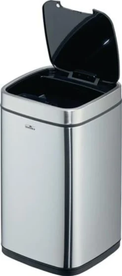 DURABLE Abfallsammler NO TOUCH 12L 12l H430mm VA/Ku.metallic silber - 342123