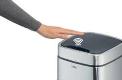 DURABLE Abfallsammler NO TOUCH 12L 12l H430mm VA/Ku.metallic silber - 342123
