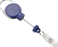 Durable Ausweishalter extra stark mit Druckknopfschlaufe blau - 832907