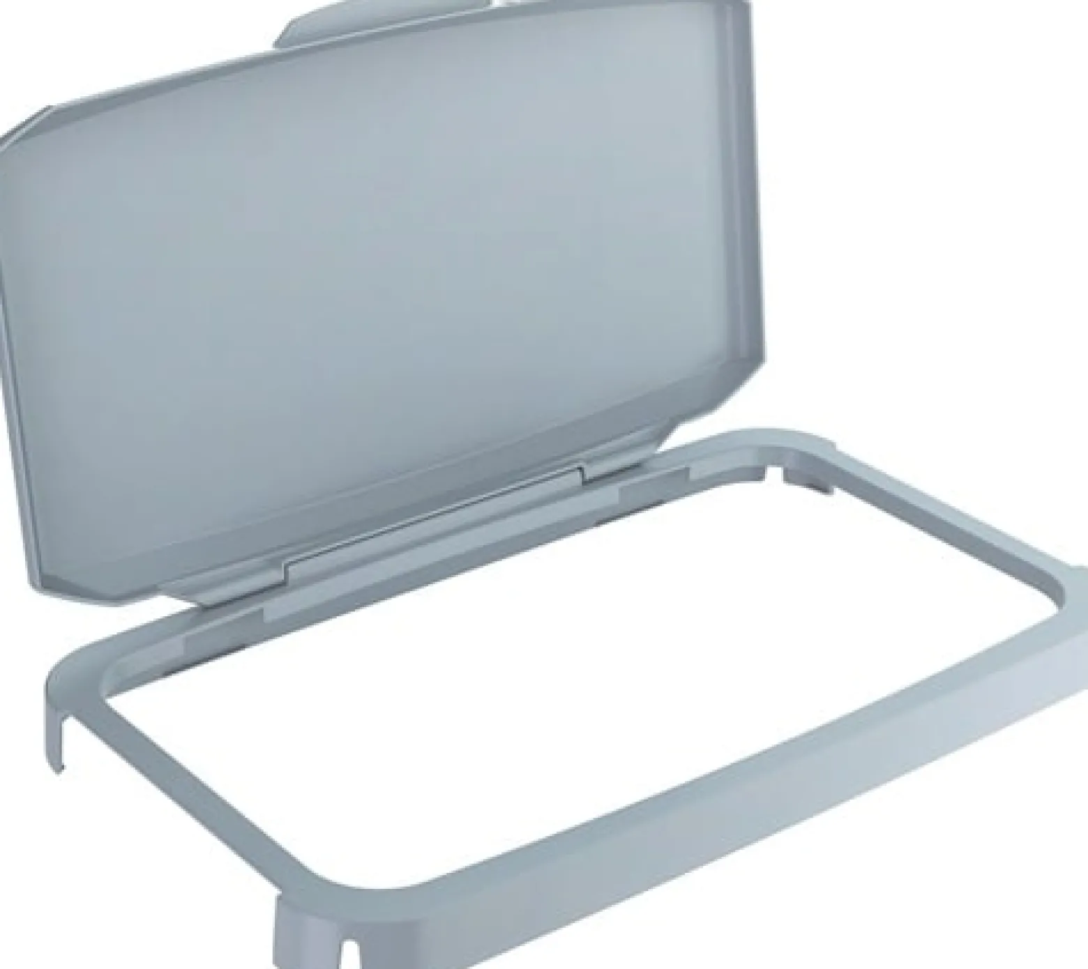 DURABLE Klappdeckel PP grau B510xT285mm f.Abfallbehälter 60l lebensmittelecht - 1800500050