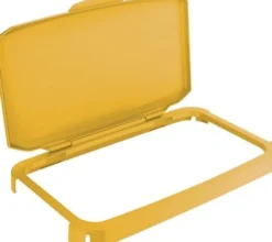 DURABLE Klappdeckel PP grau B510xT285mm f.Abfallbehälter 60l lebensmittelecht - 1800500050