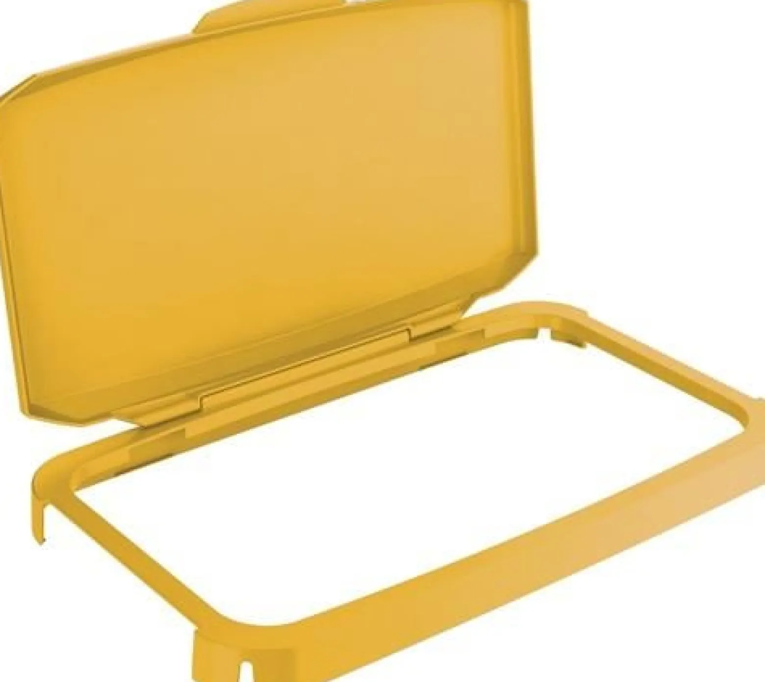 DURABLE Klappdeckel PP grau B510xT285mm f.Abfallbehälter 60l lebensmittelecht - 1800500050