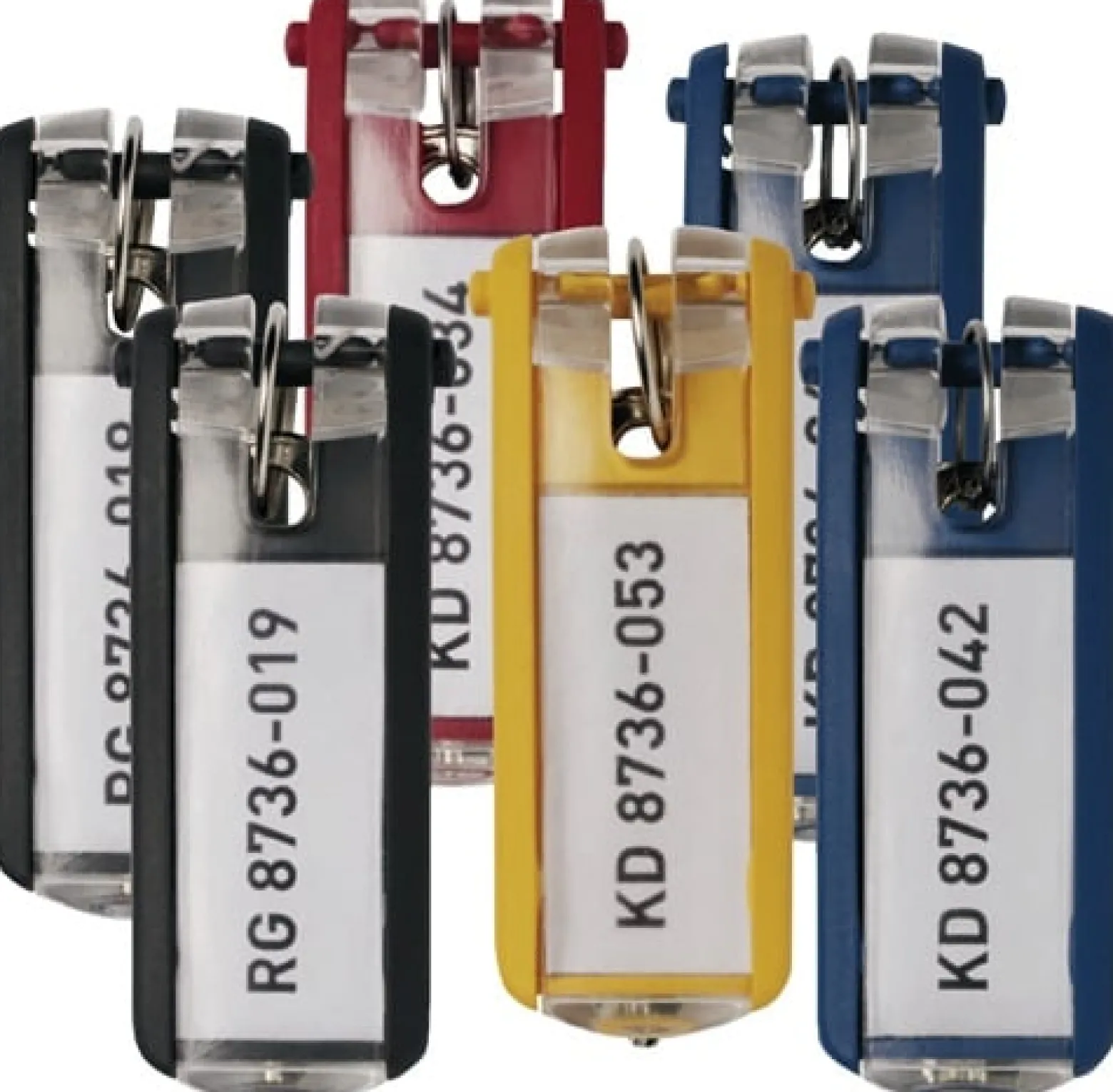 DURABLE Schlüsselanhänger Key Clip farbig sortiert Ku. - 1957-00