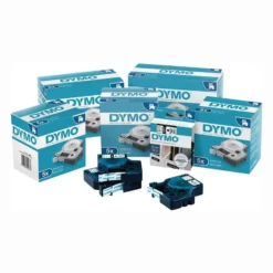 Dymo Schriftband Bandbreite 12 mm Bandlänge 7 m schwarz auf rot - S0720570