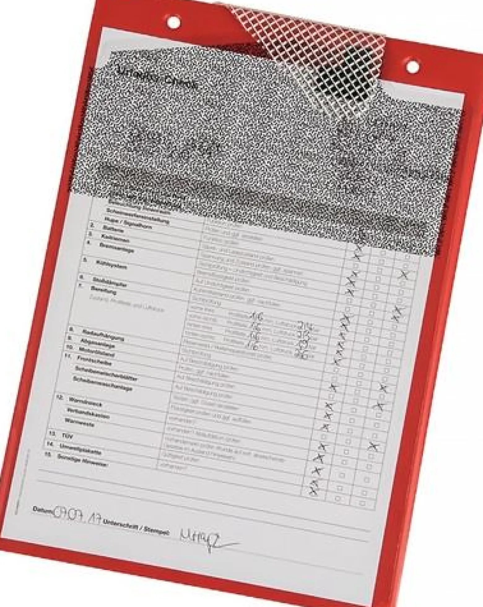 Eichner Auftragstasche mit Klettverschluss Kordel und 2 Fächern rot - 9015-00715
