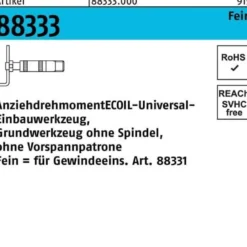 Einbauwerkzeug R 88333 Grundteil NR. 4 M14 -M16 Stahl 1 Stück AMECOIL