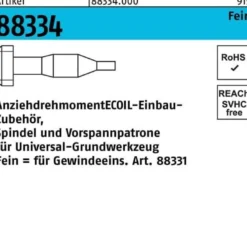 Einbauzubehör R 88334 Spindel/Vorspannpatrone M12x 1,25 Stahl 1 Stück AMECOIL