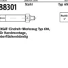 Eindrehwerkzeug R 88301 Typ 610 M14 Stahl 1 Stück ENSAT