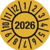 Einjahresprüfplakette D.30mm J.2026 m.Monaten Folie