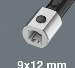Einsteckringschlüssel 7775 SW 19mm 9x12mm CV-Stahl WERA