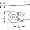 Einsteckumschaltknarre 6408 9x12mm 1/4 " Spezialstahl HAZET