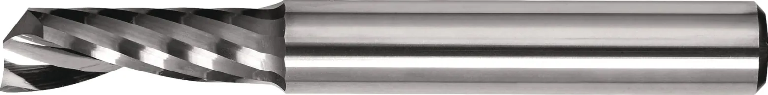 Einzahnfräser Typ W D.10mm VHM 25Grad HA Z.1 lang TECWERK