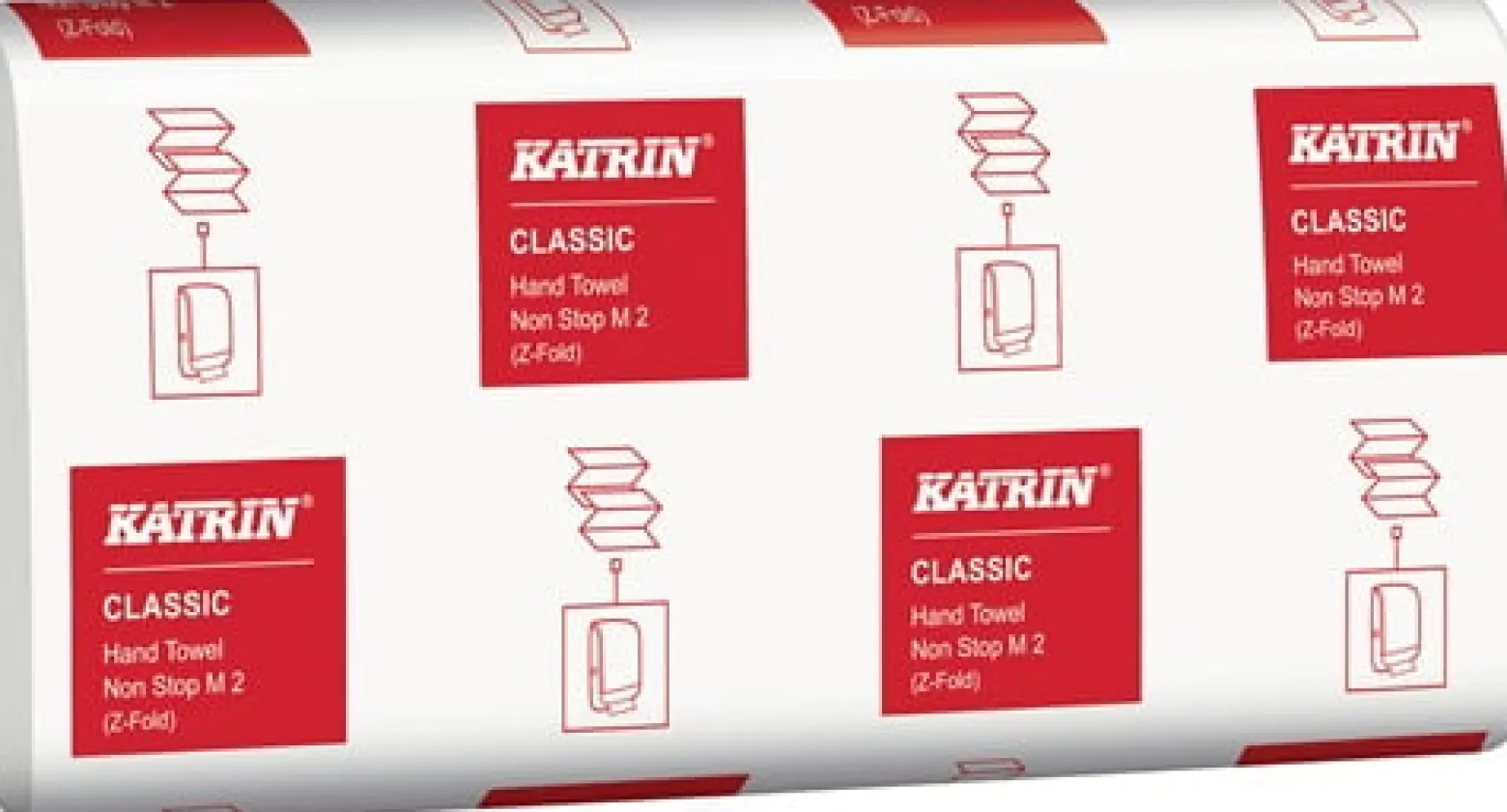 ELOS Falthandtuch Katrin Classic M 2 2-lagig weiß L203mm xB240mm ca.4000 Tücher/KT - 616170
