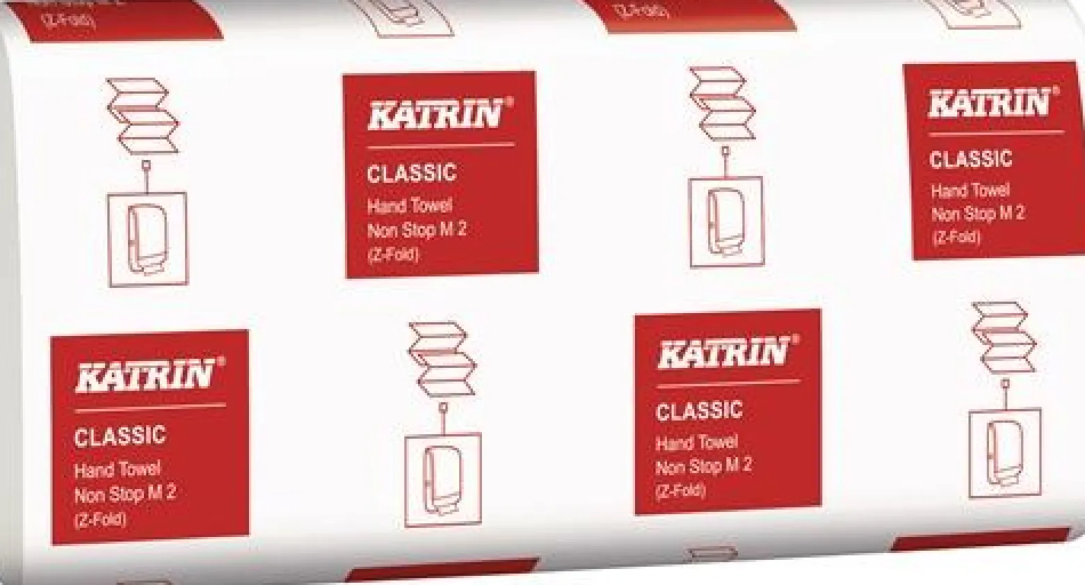ELOS Falthandtuch Katrin Classic M 2 2-lagig weiß L203mm xB240mm ca.4000 Tücher/KT - 616170